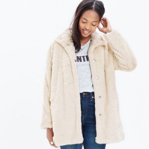 Madewell faux fur coat